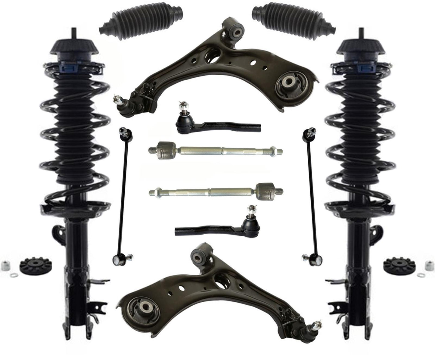 Barras de acoplamiento de brazos de control inferiores de puntales delanteros para tracción delantera Honda HR-V 16-21