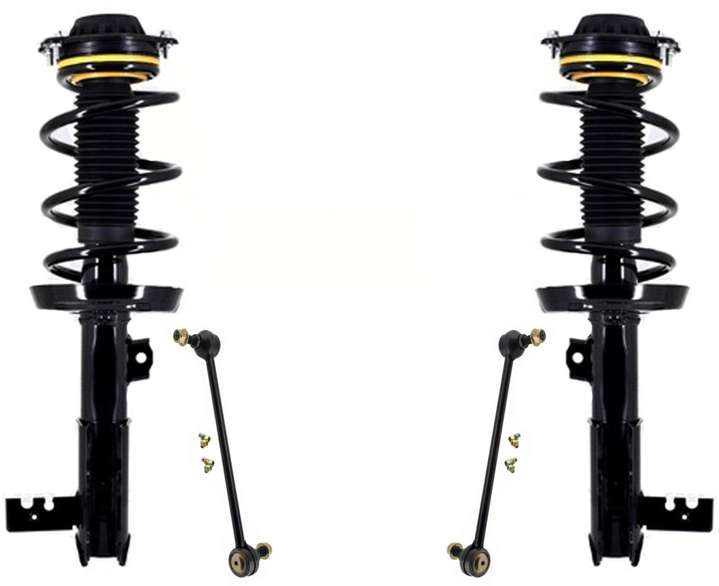 Front Complete Struts & Links For 2018-2023 Chevrolet Equinox Front Wheel Drive