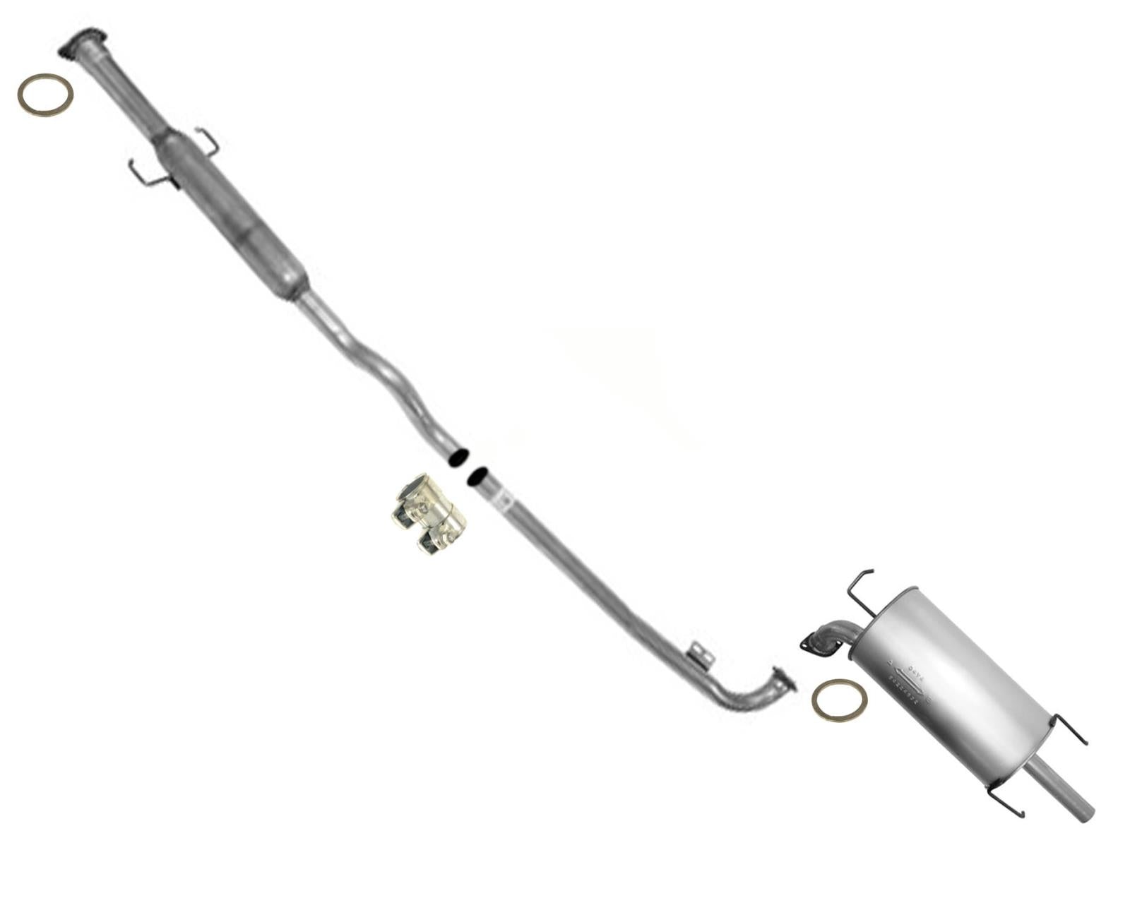 Para 04-06 Lexus ES330 3.3L Todas las nuevas abrazaderas de juntas del sistema de silenciador de escape