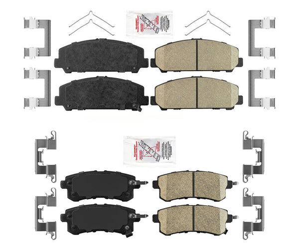 FRONT & REAR Ceramic Brake Pads for Infiniti QX56 11-13 QX80 14-19