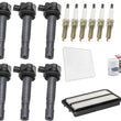 Ignition Coil & Platinum Spark Plugs Tune Up Kit For 2016-2021 Honda Pilot 3.5L