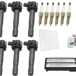 Ignition Coil & Platinum Spark Plugs Tune Up Kit For 2015-2020 Acura TLX 3.5L