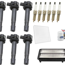 Ignition Coil & Platinum Spark Plugs Tune Up Kit For 2014-2020 Acura RLX 3.5L