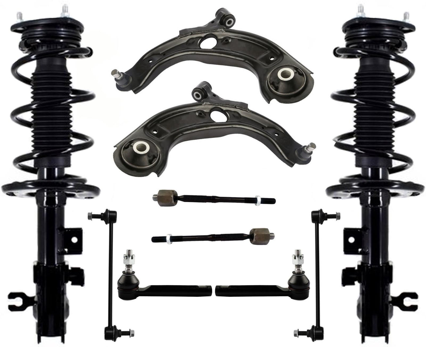 Barras de acoplamiento y enlaces de brazos de control inferiores del puntal delantero para Mazda CX-3 2016-2020 - Photo 1