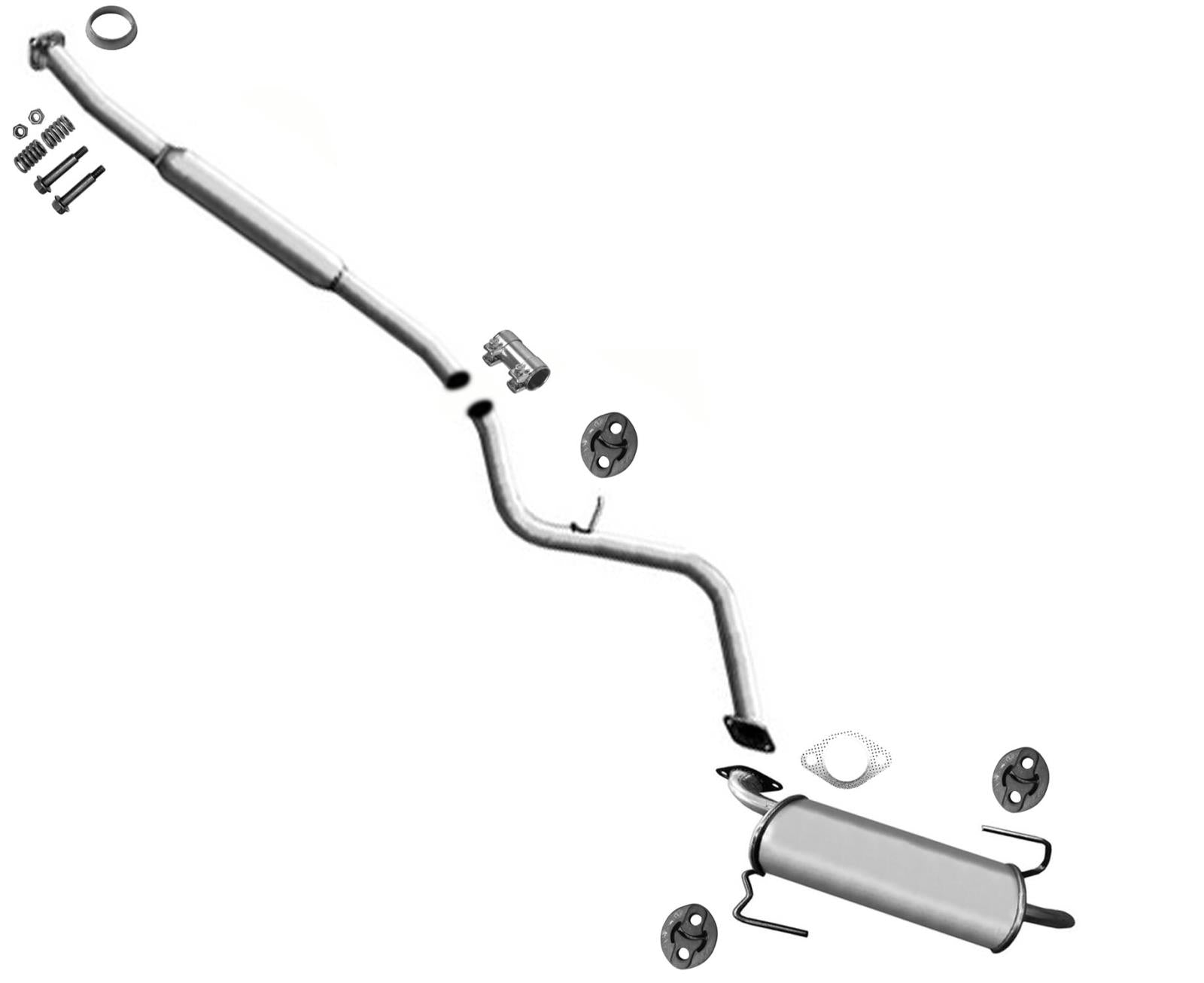 Para sistema de escape silenciador de tubo de extensión Subaru Outback 2010-2014 fabricado en EE. UU.