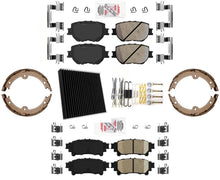 Front & Rear Ceramic Brake Pad Kit Fits 2014-2015 Lexus IS250 All Wheel Drive