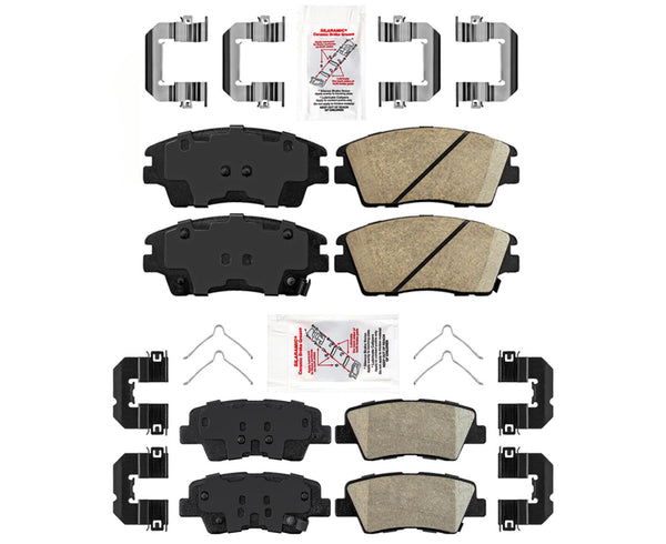 Pastillas de cerámica AmeriBrake Platinum para Hyundai Tucson 2019-21 con estacionamiento manual