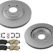 Front 305MM Disc Brake Rotors Brake Pads Hardware For 2016-2021 Hyundai Tucson