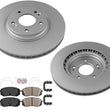 Front 305MM Disc Brake Rotors Pads Hardware For 2019-2021 Hyundai Veloster 1.6L