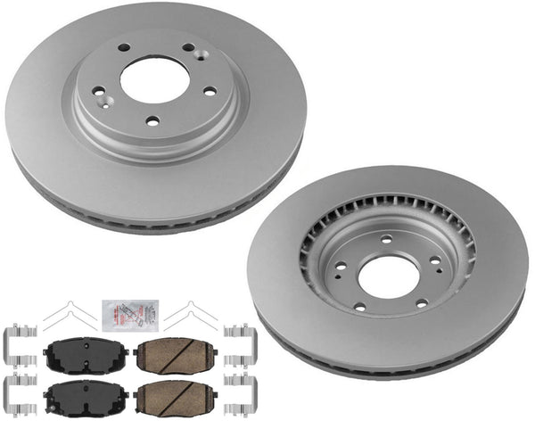 Front 305MM Disc Brake Rotors Pad Hardware For 18-21 Front Wheel Drive Kona Gas