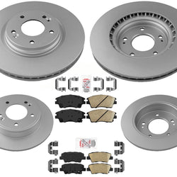 Pastillas de rotores de freno de disco delantero y trasero para Hyundai Elantra Sport 2017-2020 (sin GT)