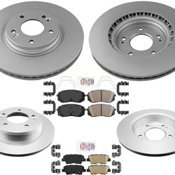 Pastillas de cerámica para rotores de freno de disco delantero y trasero para motor KIA Soul Turbo 2017-2021