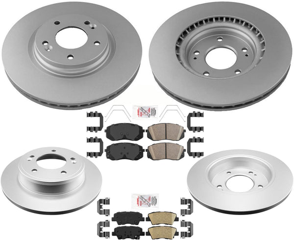 Pastillas de cerámica para rotores de freno de disco delantero y trasero para motor KIA Soul Turbo 2017-2021
