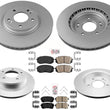 F&R Disc Brake Rotors Pads For 2016-2019 Kia Optima 2.4L W Manual parking brake