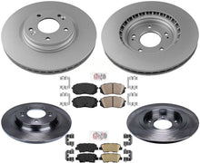 F&R Disc Brake Rotors Pads For 16-2019 Kia Optima 2.4L W Electric parking brake