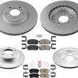 F&R Disc Brake Rotors Pads For 2016-2019 Kia Optima 1.6L W Manual parking brake