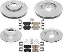 F&R Disc Brake Rotors Pads For 16-2020 Kia Optima Hybrid W Manual parking brake