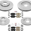 F&R Disc Brake Rotors Pads For 16-2020 Kia Optima Hybrid W Manual parking brake