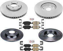 F&R Disc Brake Rotors Pads For 16-20 Kia Optima Hybrid W Electric parking brake