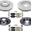 F&R Disc Brake Rotors Pads For 16-20 Kia Optima Hybrid W Electric parking brake