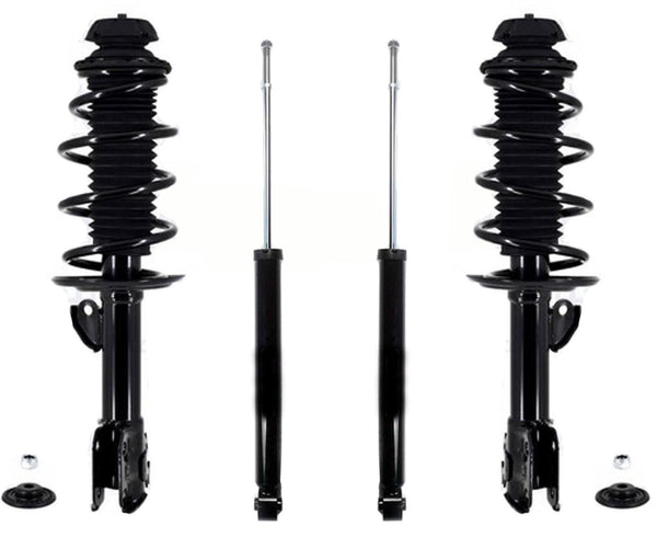 Complete Coil Spring Strut Assemblys for 2016-2019 Toyota Prius C w Rear Shocks
