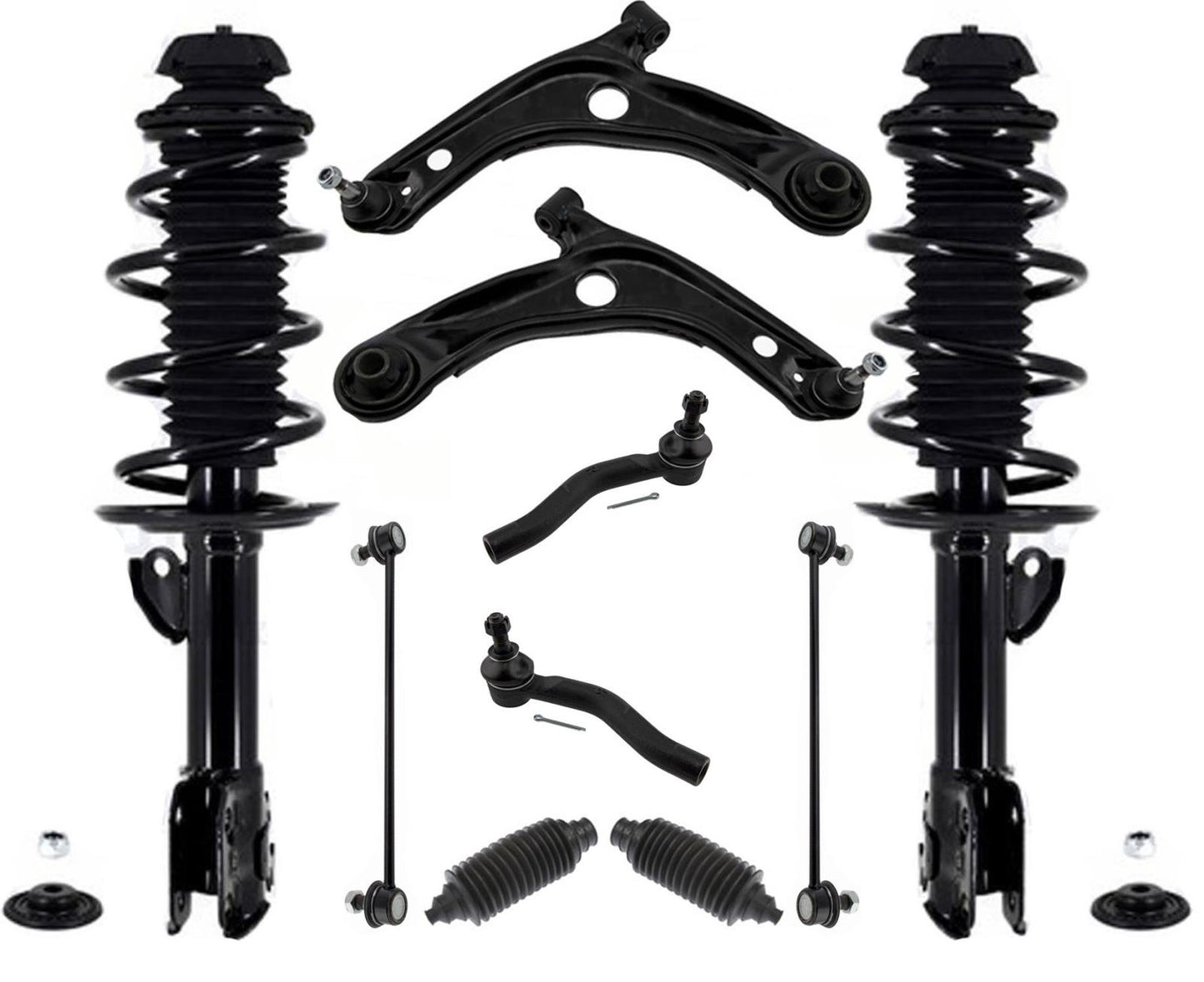 Complete Coil Spring Strut Assembly's for 2012-2015 Toyota Prius C 14" 15" Rim