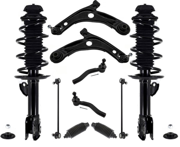 Complete Coil Spring Strut Assemblys for 2012-2015 Toyota Prius C 14" 15" Rim