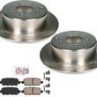 Rotores de freno de disco trasero y pastillas de freno de cerámica para Sentra SE-R 2007-2012