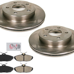 Rotores de freno de disco trasero y pastillas de freno semimetálicas para Ford Thunderbird 93-97