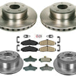 Fits Front & Rear Disc Brake Rotors and Brake Pads 2005-2006 Pontiac GTO
