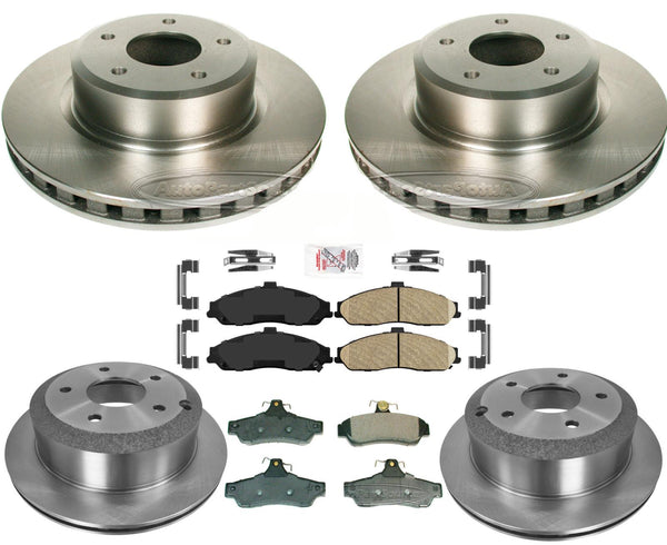 Fits Front & Rear Disc Brake Rotors and Brake Pads 2005-2006 Pontiac GTO