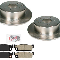 Rotores de freno de disco trasero y pastillas de freno semimetálicas para Infiniti Q45 1990-1996