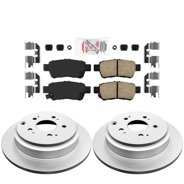 Rear Ceramic Brake Pads & Coated Rotors FOR 2005-2007 2008-2010 HONDA ODYSSEY