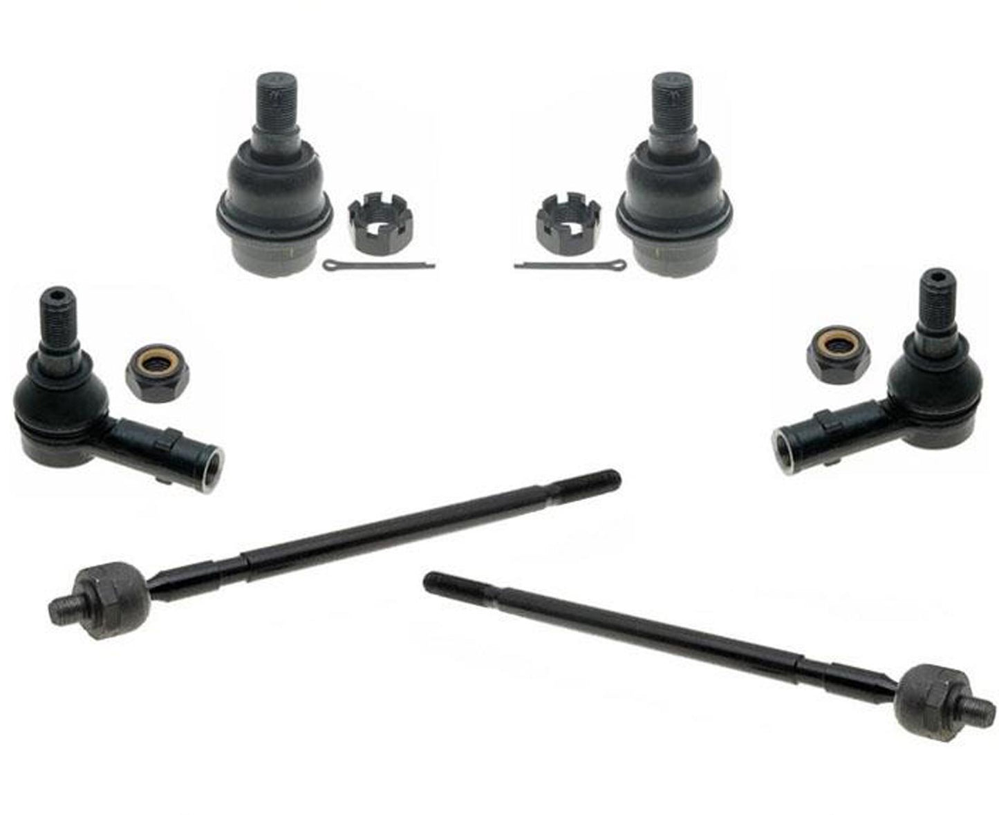 Se adapta a Dodge 02-06 Sprinter 2500 3500 Kit de 6 piezas de varilla de amarre y rótula