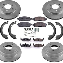 Brake Rotors Brake Pads for LINCOLN PICKUP MARK LT 06-08 4 Wheel Drive 6 Stud