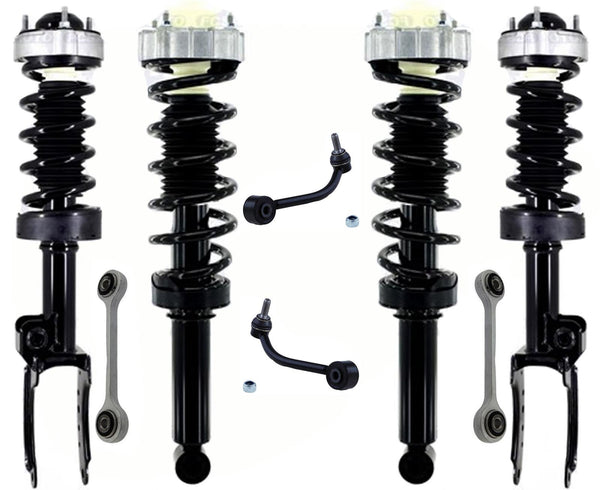 Front & Rear Complete Strut Assemblies & Links For 2011-2016 Porsche Cayenne