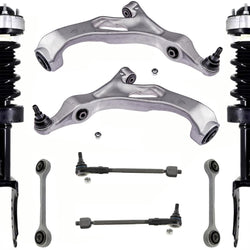 Front Strut Control Arms & Tie Rods Assembly & Links For 11-18 Porsche Cayenne