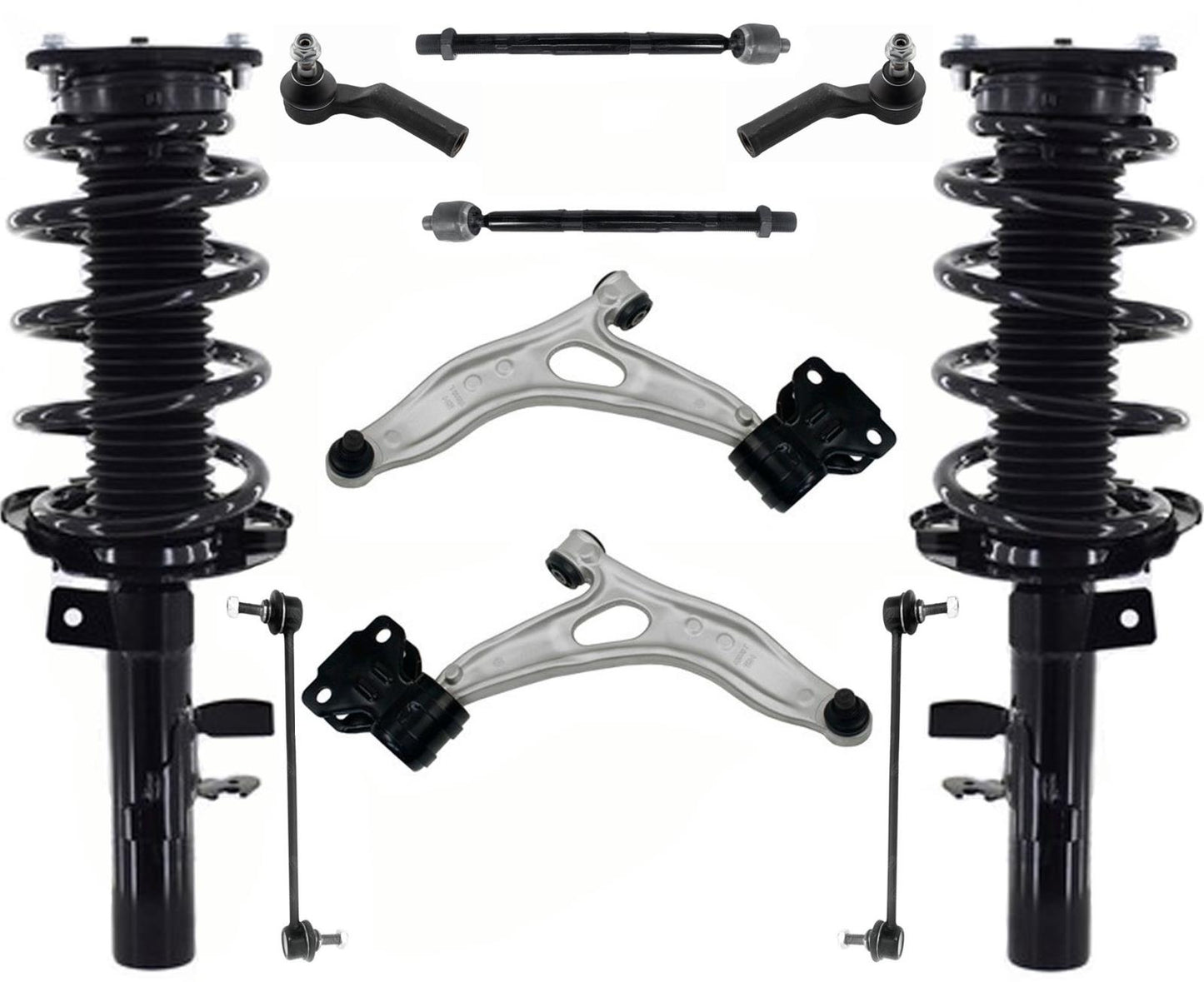 Barras de acoplamiento de brazos de control de puntales delanteros completos para Ford C-Max Energi SEL 2013-2016