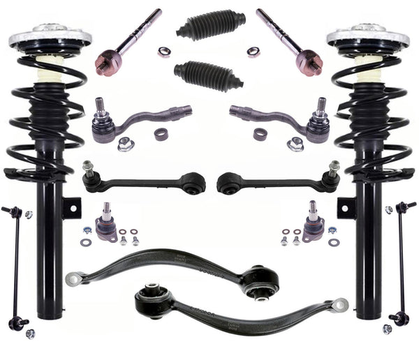 Front Struts Control Arms Tie Rods For 11-2017 BMW X3 XDrive35i All Wheel Drive