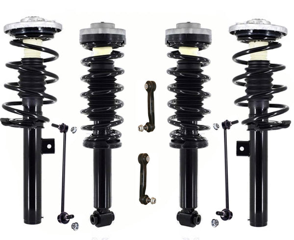 Front Rear Complete Struts & Links For 11-2017 BMW X3 XDrive28d All Wheel Drive