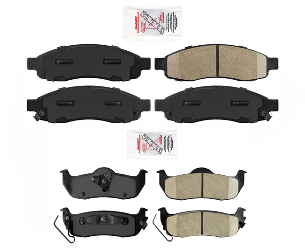 Front & Rear Brake Pads Fits 2004-2006 Nissan Titan Armada QX56