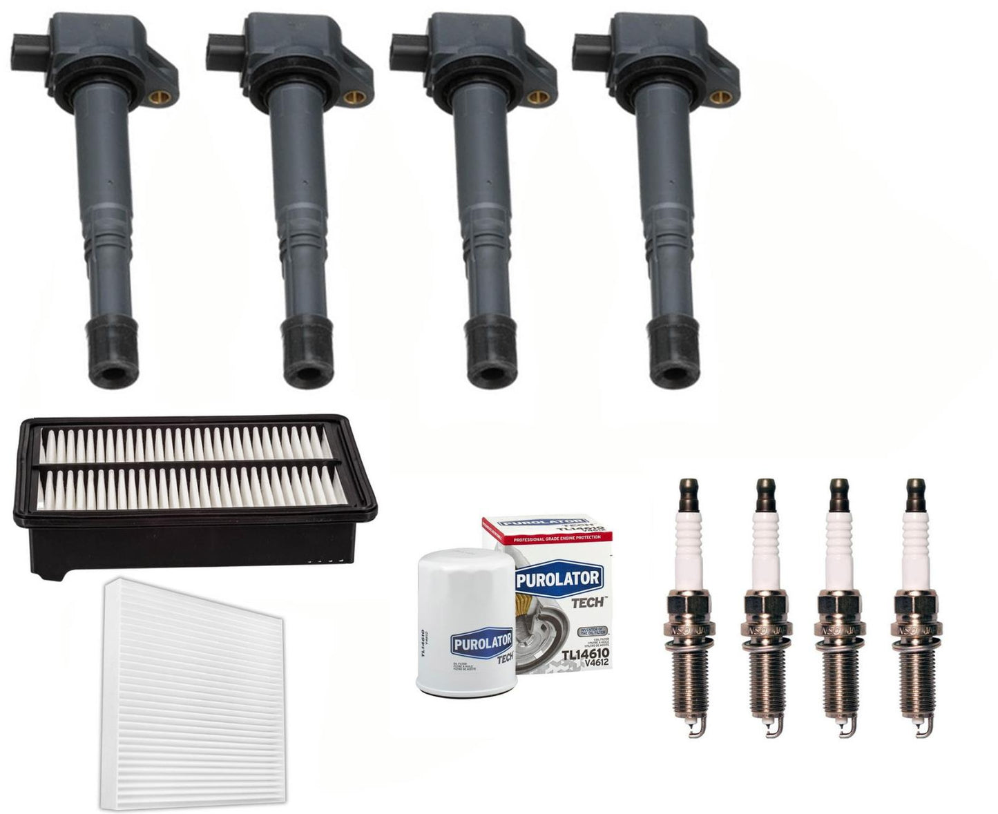 Bobina de encendido directo, bujías y filtros para Honda Civic 2.4L 2012-2015
