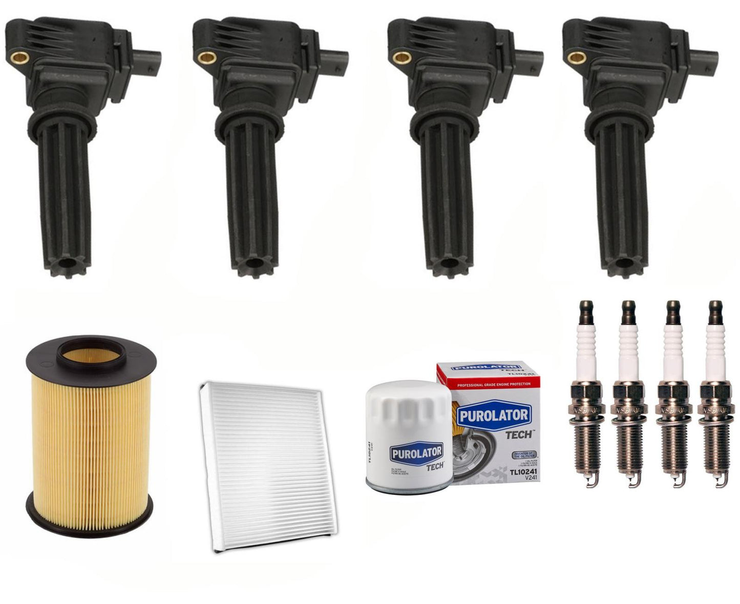 Bobina de encendido directo, bujías y filtros para Ford Escape 2.0L 2013-2019