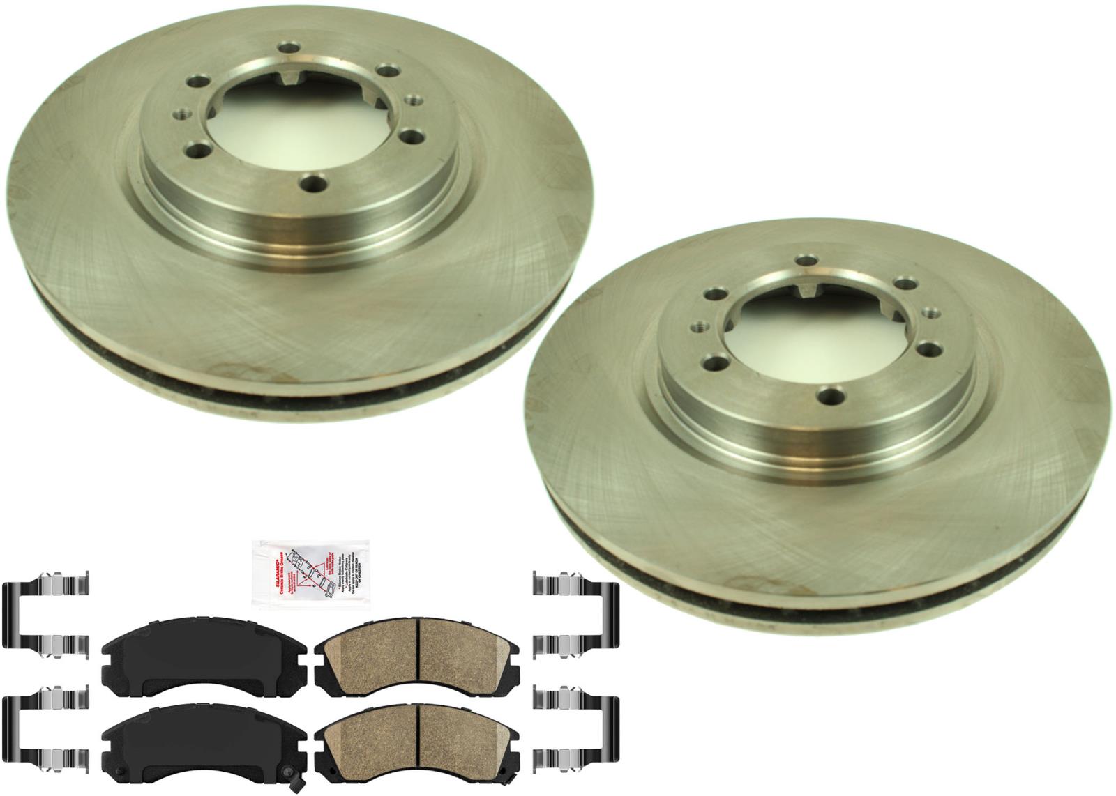 For 1994-2000 Mitsubishi Montero V6 3.5L Front Disc Brake Rotor & Pads ...