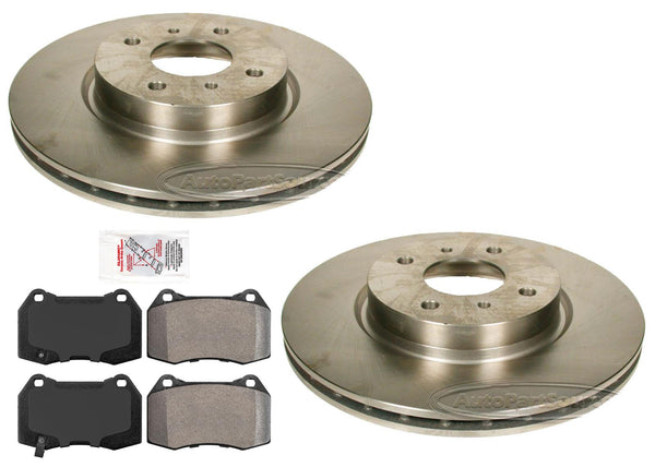 For 2004-2006 Nissan Sentra SE-R with Brembo 315MM Front Disc Brake Rotor & Pads
