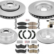 For 2005-2010 Jeep Grand Cherokee Front & Rear Disc Rotors & Ceramic Brake Pads