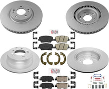 Pastillas de cerámica para rotores de freno de disco F&amp;R recubiertos AmeriBrake para Hyundai Azera 2012-2017