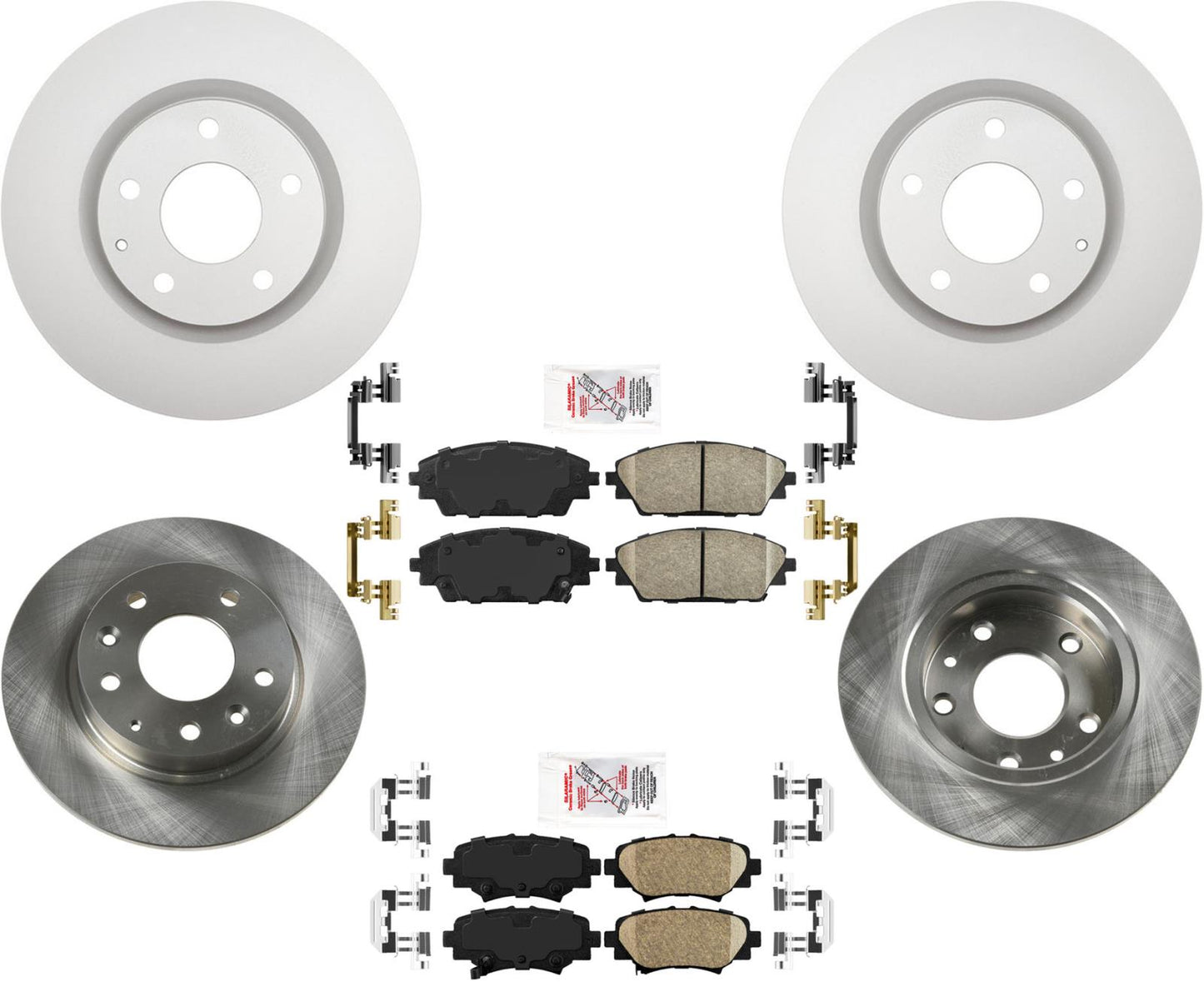 Rotores de freno de disco y pastillas de cerámica para Mazda 3 2014-18 fabricados en Japón con 295 mm