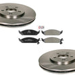 Para pastillas de freno y rotores de freno semimetálicos Chrysler Cirrus 1995-2000.