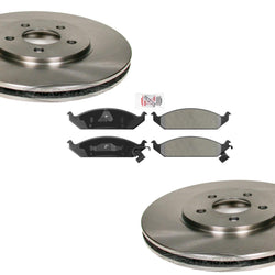 Para pastillas de freno y rotores de freno semimetálicos Chrysler Cirrus 1995-2000.